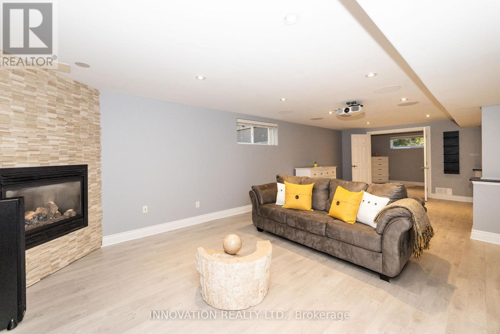 122 Country Meadow Drive S, Ottawa, ON - Indoor Photo Showing Living Room With Fireplace