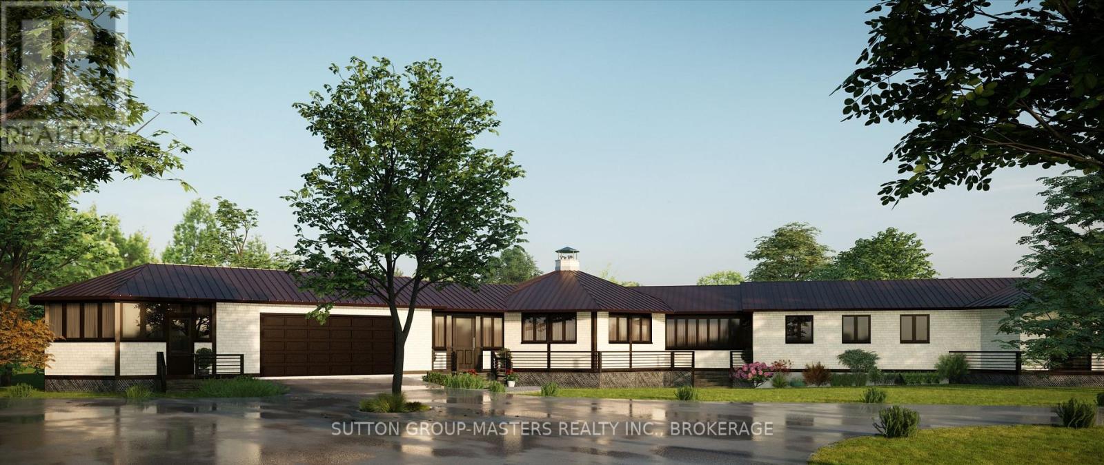 Exterior bricks virtually painted Mid Mod white - 314 Baseline Road, Frontenac Islands (The Islands), ON - Outdoor