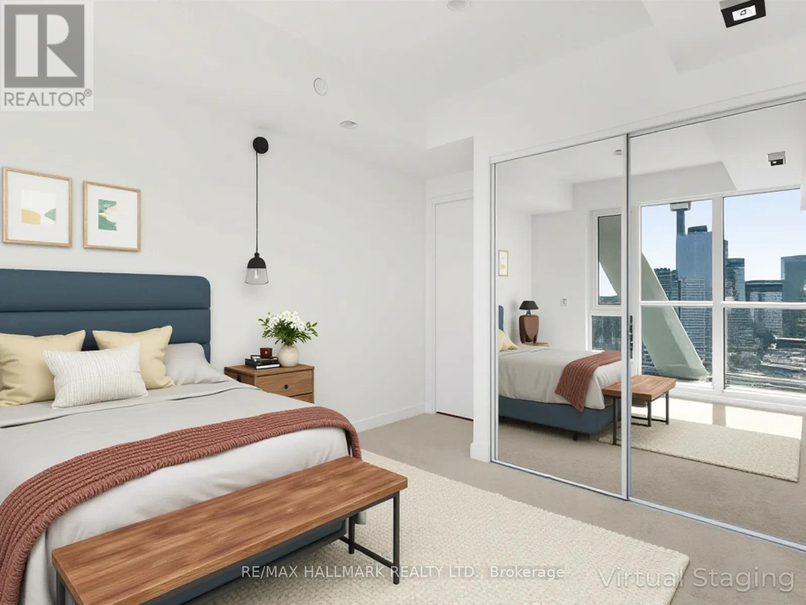 3217 - 230 Simcoe Street, Toronto, ON - Indoor Photo Showing Bedroom