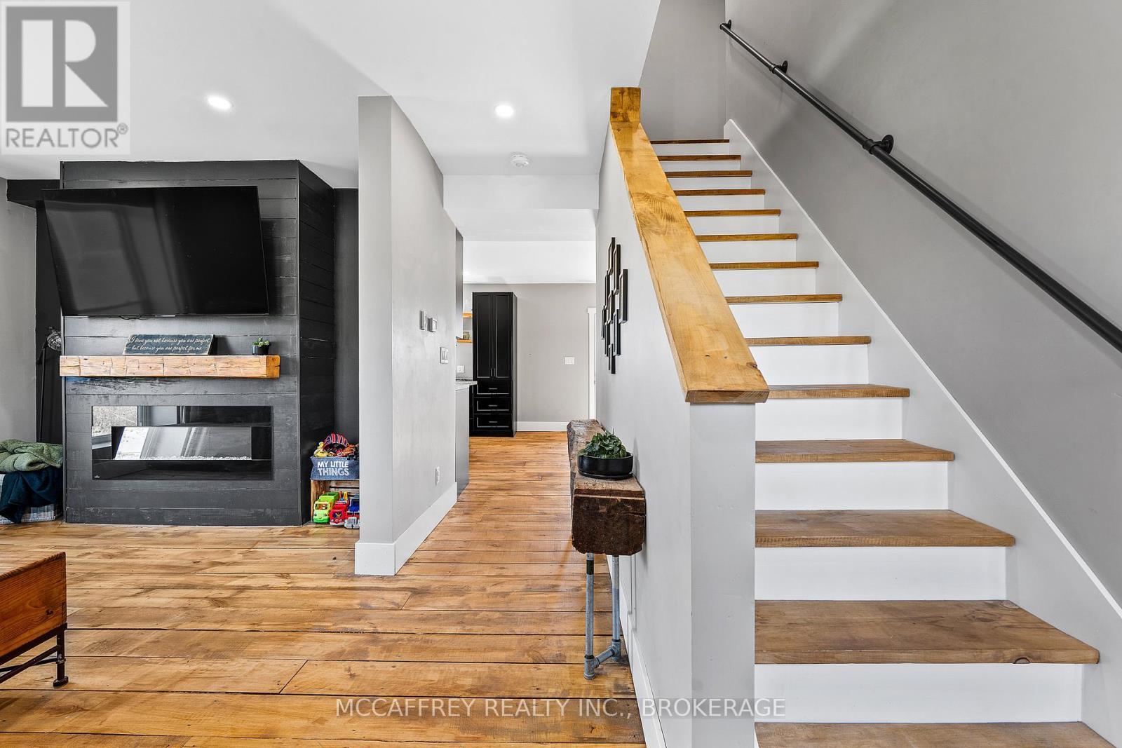 1050 Callaghan Road, Tyendinaga (Tyendinaga Township), ON - Indoor Photo Showing Other Room With Fireplace