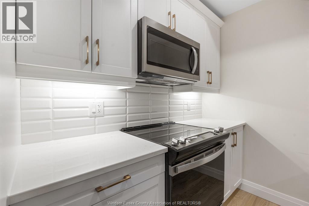 3817 Howard Unit# 408, Windsor, ON - Indoor Photo Showing Kitchen With Upgraded Kitchen