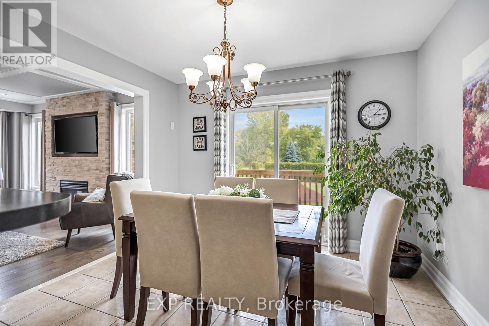 2403 Whitehorn Drive, Burlington, ON - Indoor Photo Showing Dining Room With Fireplace