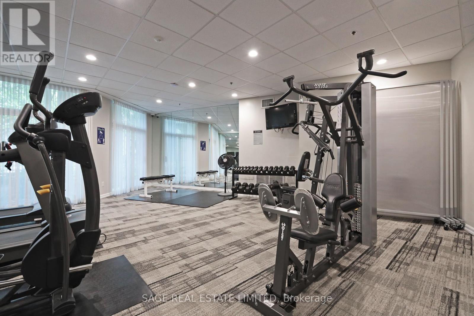 318 - 205 The Donway West Road, Toronto, ON - Indoor Photo Showing Gym Room