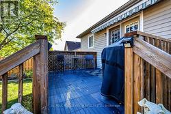 Upper Tiered Deck with Walkout from Kitchen -