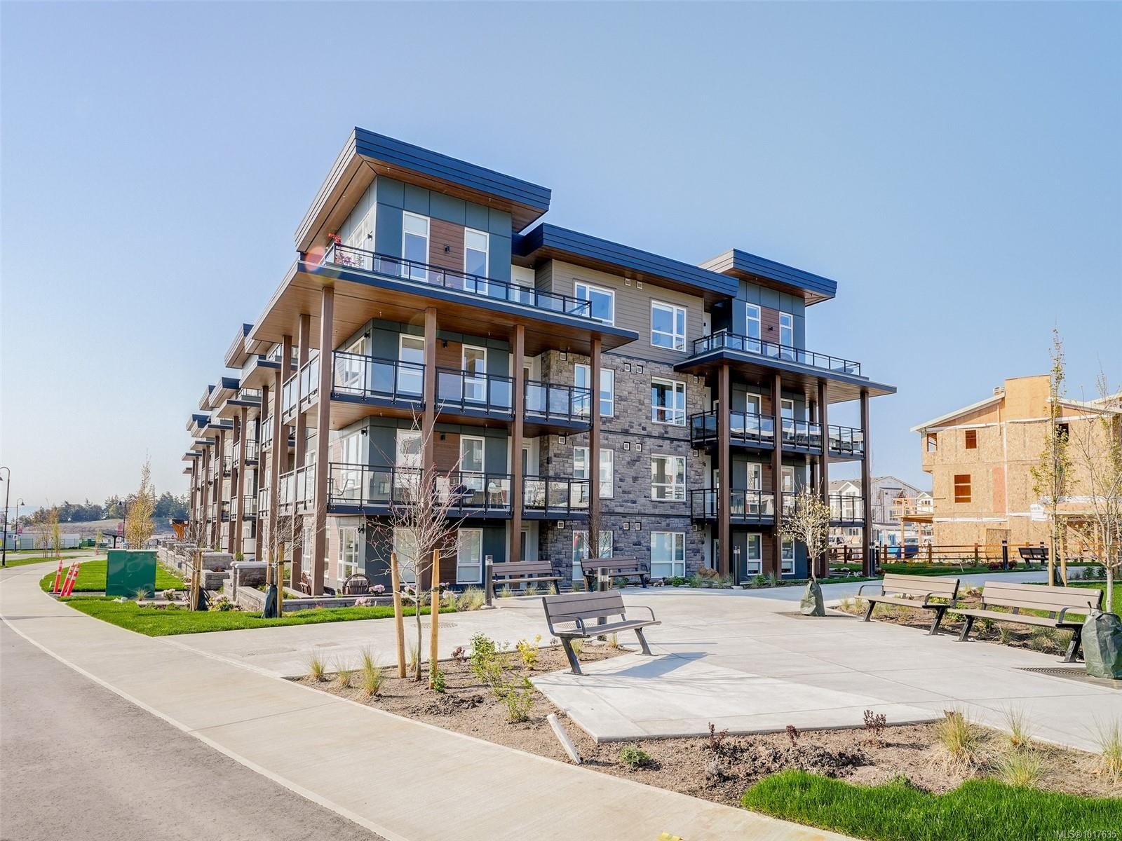 307-3564-A Ryder Hesjedal Way, Colwood, BC - Outdoor With Balcony With Facade