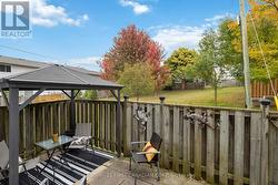 Patio seating area -