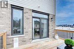 View of wooden deck -