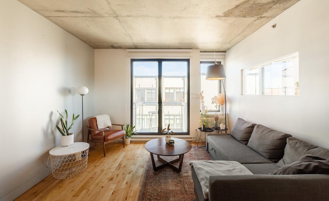 Salon - 674-855 Rue Irène, Montréal (Le Sud-Ouest), QC - Indoor Photo Showing Living Room