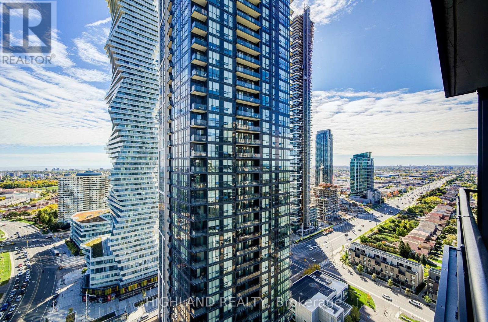 2410 - 510 Curran Place, Mississauga, ON - Outdoor With Facade