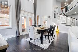 Formal Dining With Cathedral Ceiling -