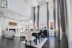 Formal Dining With Cathedral Ceiling -