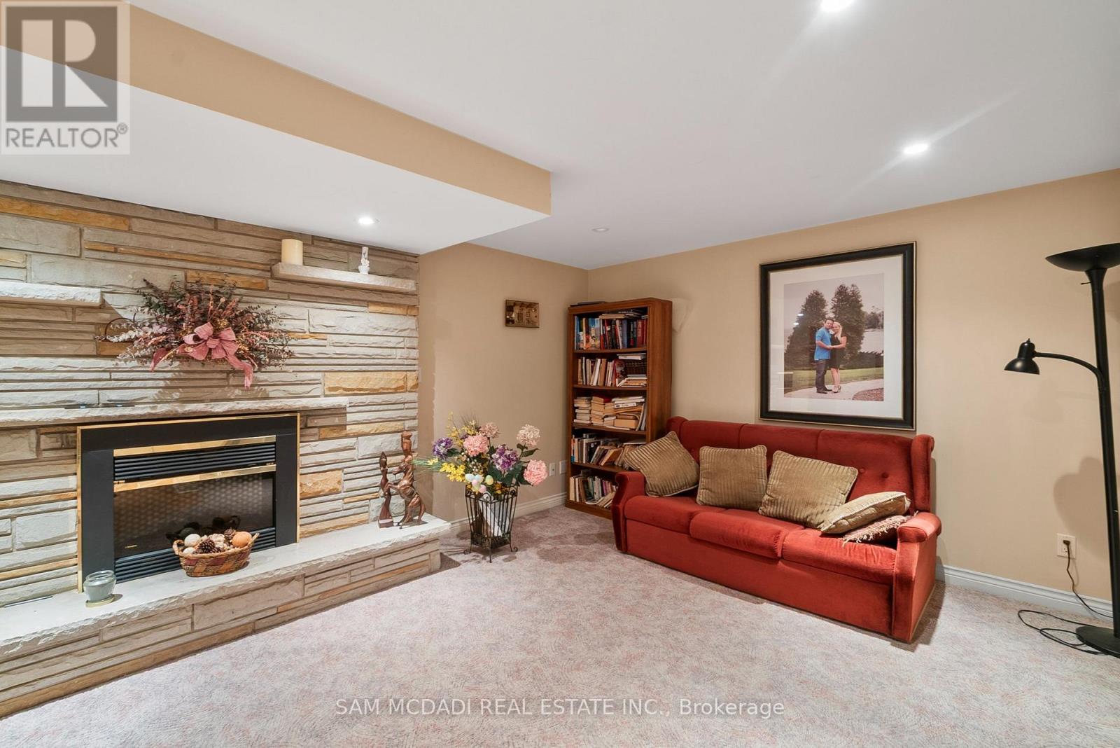 978 Tennyson Avenue, Mississauga, ON - Indoor Photo Showing Other Room With Fireplace