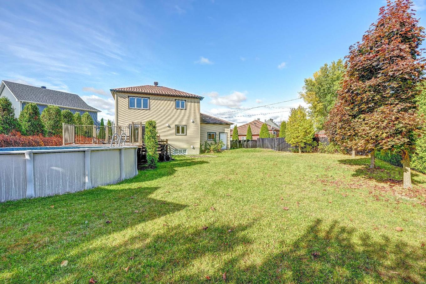 Cour - 1055 Rue De La Forge, Saint-Hyacinthe, QC - Outdoor With Above Ground Pool With Backyard
