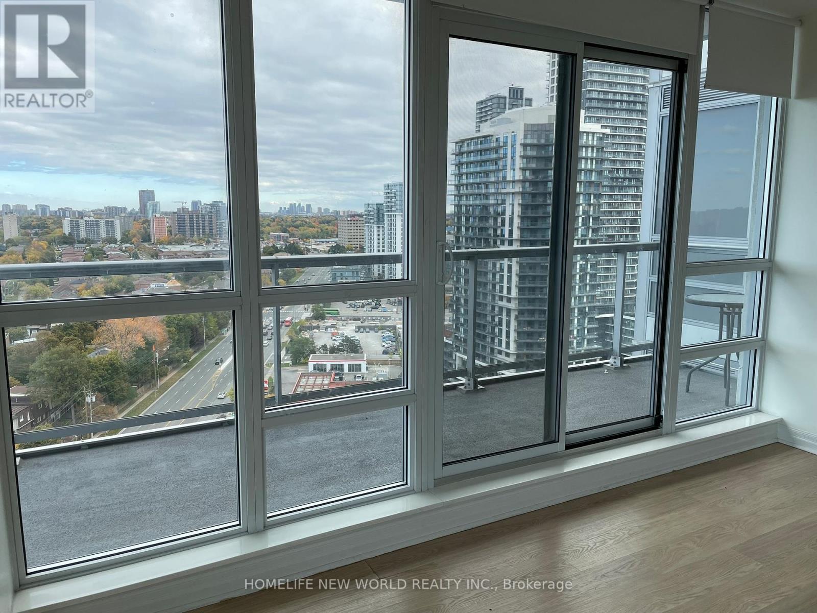 Living Room & Balcony - 1905 - 30 Heron'S Hill Way, Toronto, ON - Indoor Photo Showing Other Room
