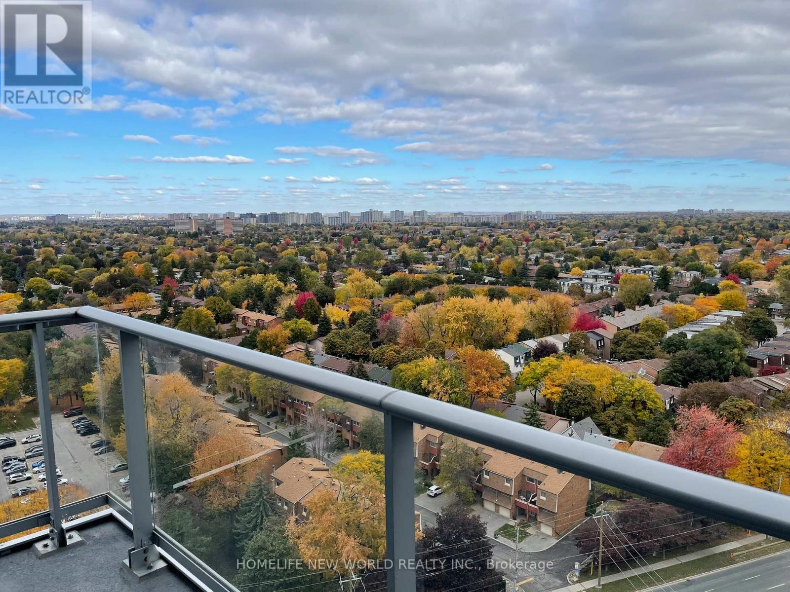 Balcony View - 1905 - 30 Heron'S Hill Way, Toronto, ON - Outdoor With Balcony With View