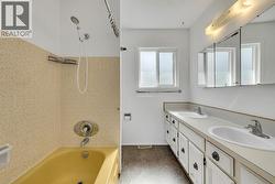 **Bathroom Up Vanity and tub will be replaced and storage added -