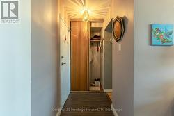 Front entrance with coat closet -