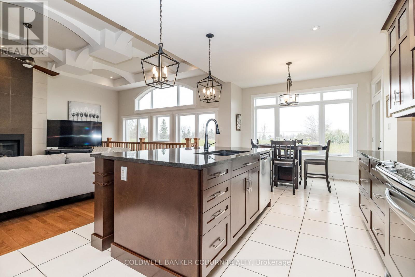 270 West Lake Circle, Ottawa, ON - Indoor Photo Showing Kitchen With Fireplace With Upgraded Kitchen