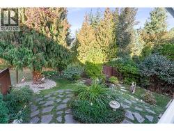looking at yard from Deck -