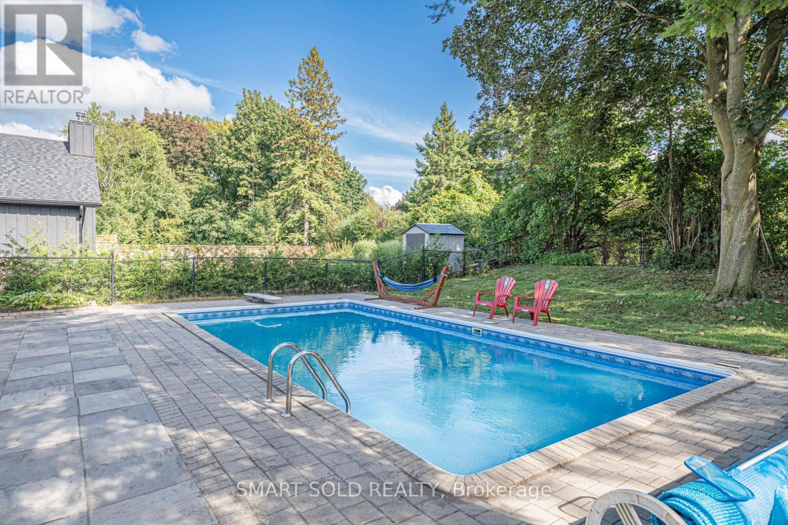 158 Park Avenue, Newmarket, ON - Outdoor With In Ground Pool With Backyard