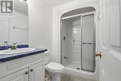 Bathroom in the lower level -