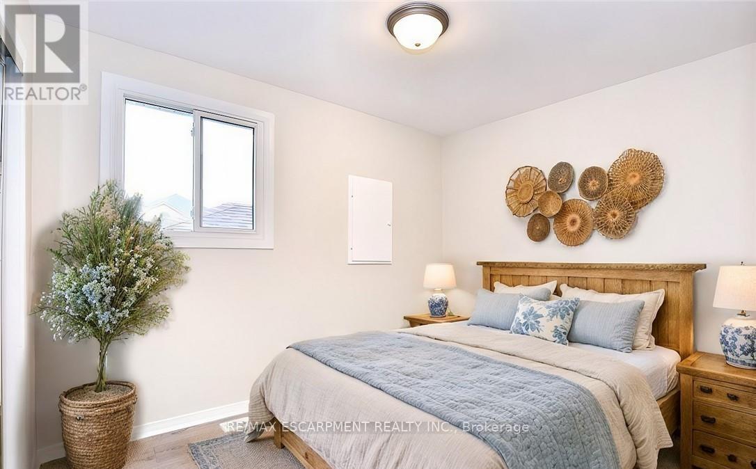 Virtually Staged - 1 - 45 Edwina Place, Hamilton, ON - Indoor Photo Showing Bedroom