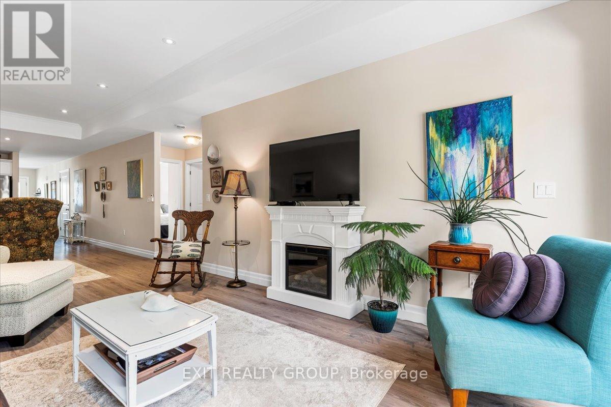 20 Gladstone Street, Madoc, ON - Indoor Photo Showing Living Room With Fireplace