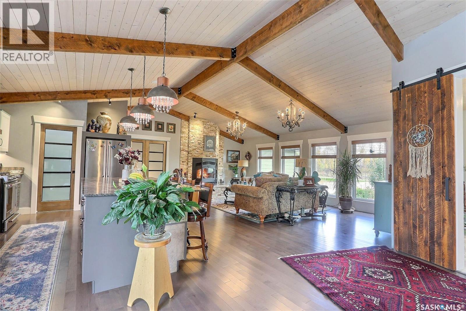 6111 Madden Place, Buckland Rm No. 491, SK - Indoor With Fireplace