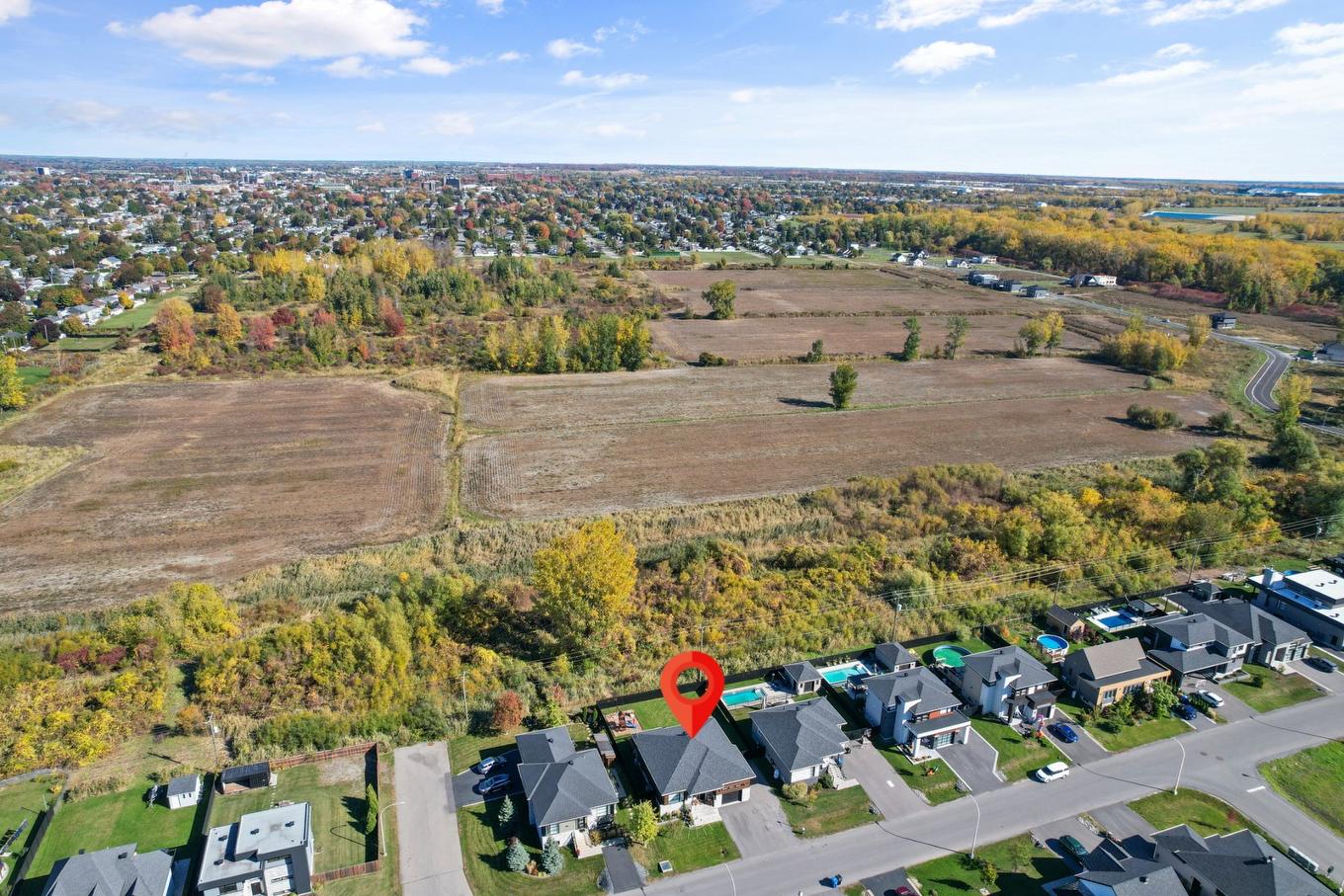 Aerial photo - 55 Rue Du Hauban, Salaberry-De-Valleyfield, QC - Outdoor With View