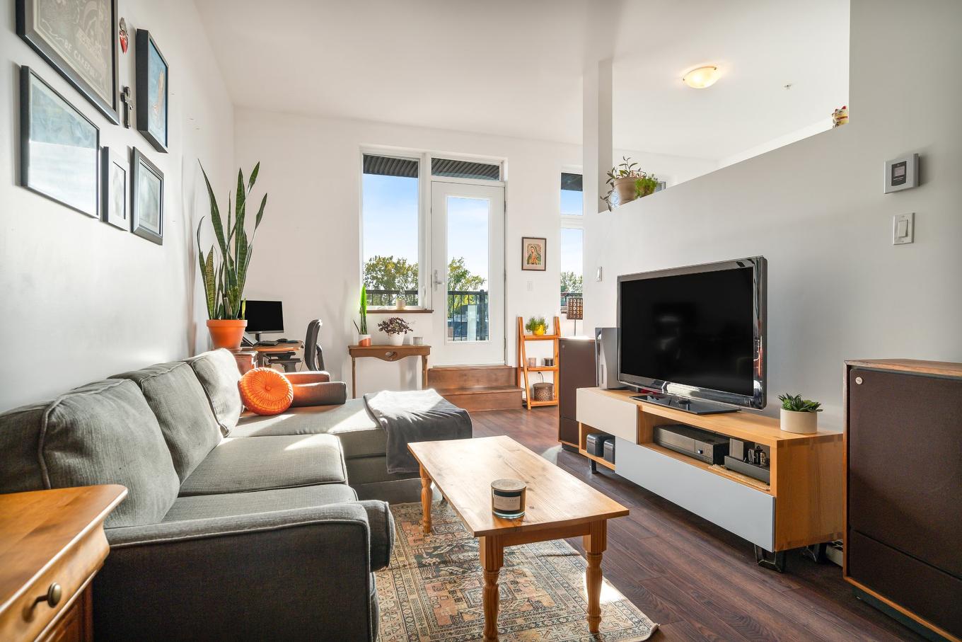 Salon - 313-2190 Rue Préfontaine, Montréal (Mercier/Hochelaga-Maisonneuve), QC - Indoor Photo Showing Living Room