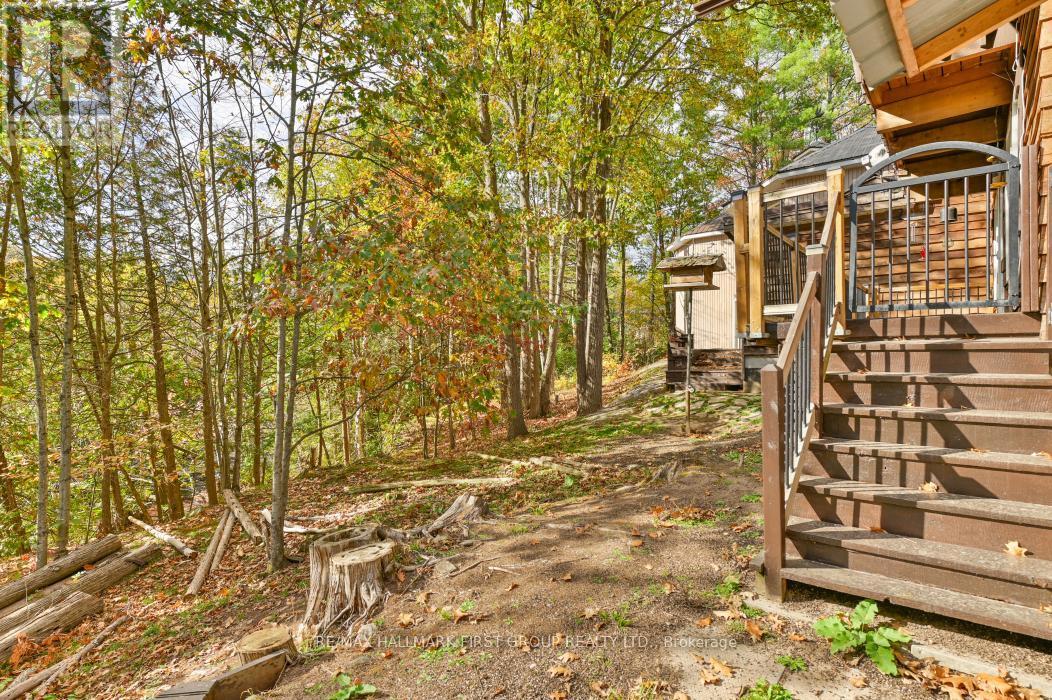 Stairs to yard from Deck - 74 Cottage Lane, Tweed (Elzevir (Twp)), ON - Outdoor