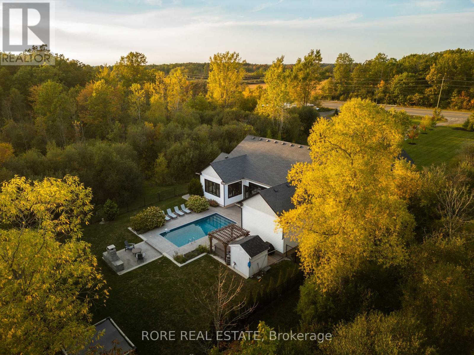 Private Backyard Surrounded by Trees - 2439 Garrison Road, Fort Erie (Ridgeway), ON - Outdoor With View