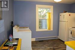 Kitchen overlooking backyard -