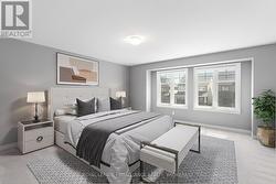 Virtually Staged Primary Bedroom -