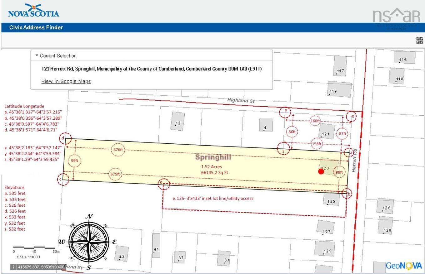 123 Herrett Road, Springhill, NS