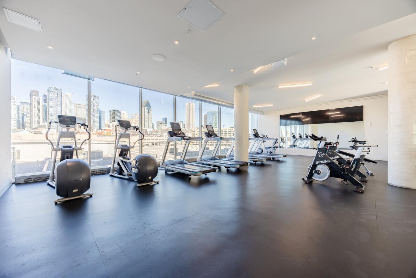 Salle d'exercice - 612C-1400 Rue Ottawa, Montréal (Le Sud-Ouest), QC - Indoor Photo Showing Gym Room
