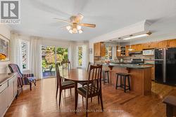 Open dining and kitchen -