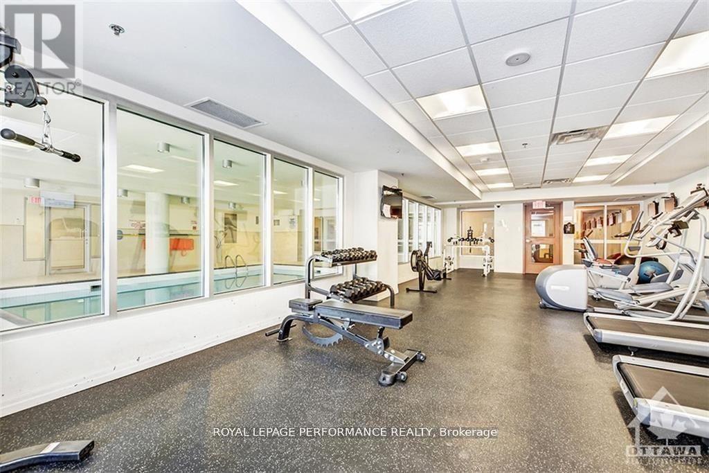 2404 - 195 Besserer Street, Ottawa, ON - Indoor Photo Showing Gym Room