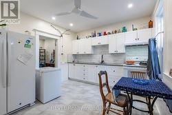 Space for a smaller dining table. -