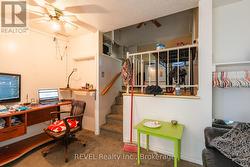 The kitchen is raised with great ceiling height! -