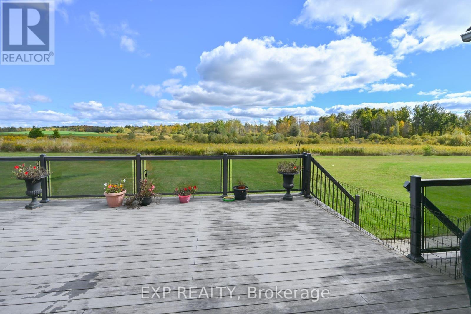 Huge Composite Deck - 434499 4Th Line, Amaranth, ON - Outdoor With View