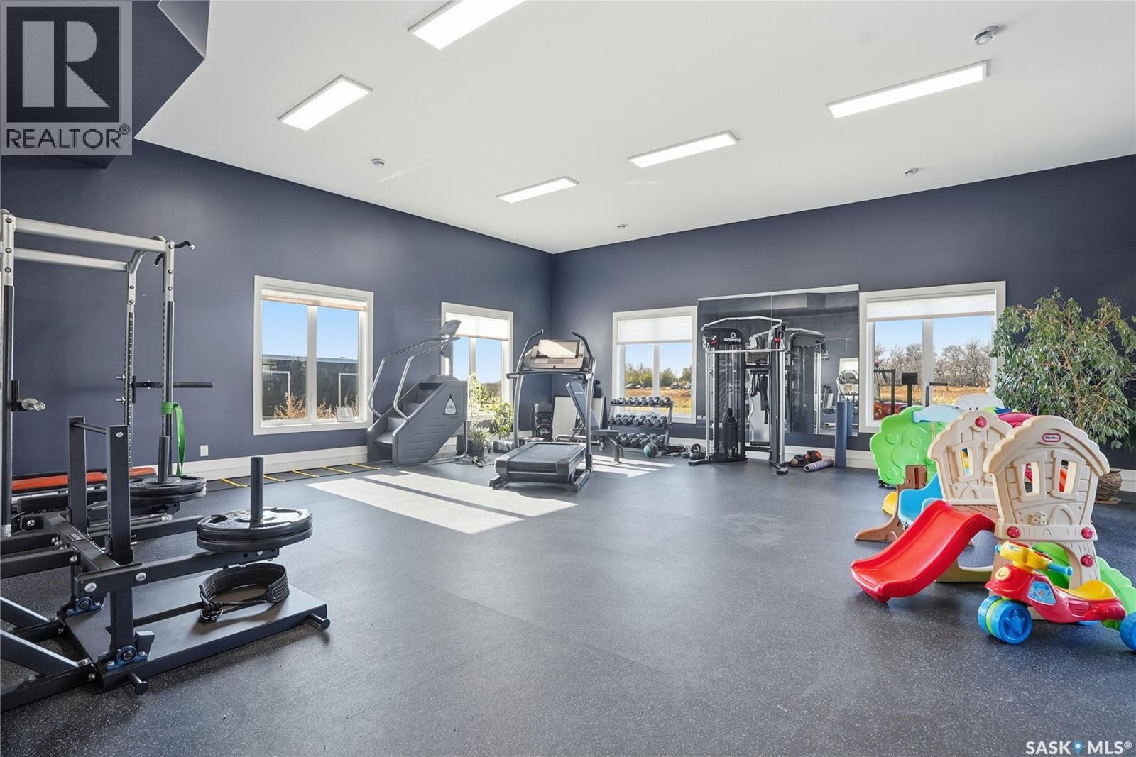 Mcconnel Road Acreage On 10 Acres, Blucher Rm No. 343, SK - Indoor Photo Showing Gym Room