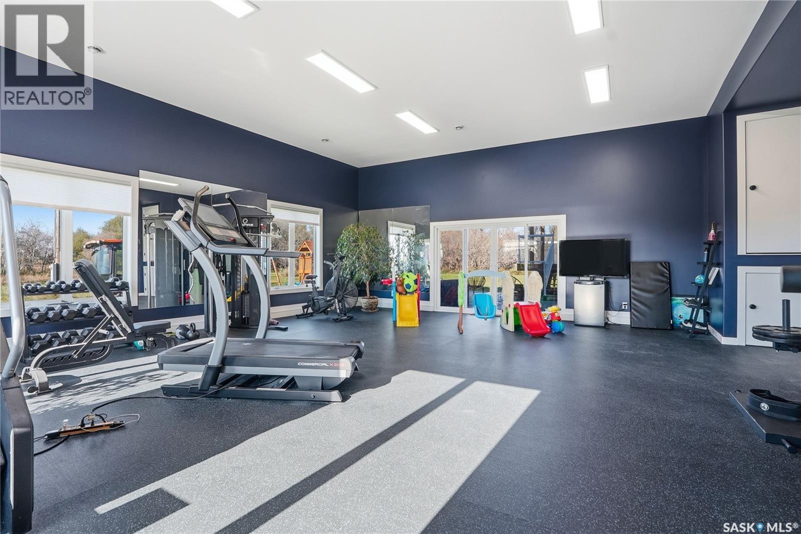 Mcconnel Road Acreage On 10 Acres, Blucher Rm No. 343, SK - Indoor Photo Showing Gym Room