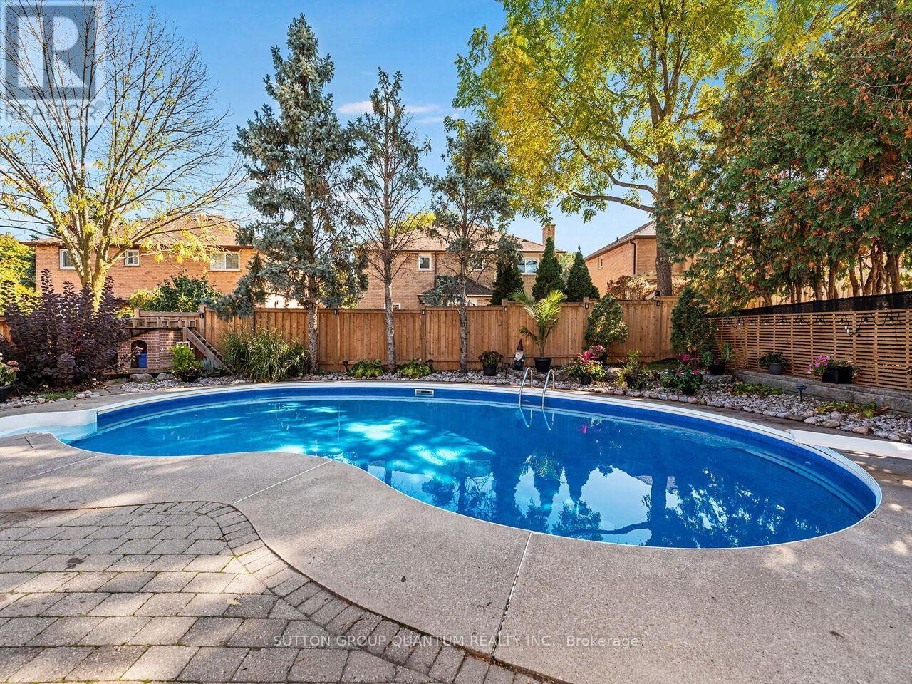 1872 Flintlock Court, Mississauga, ON - Outdoor With In Ground Pool With Backyard