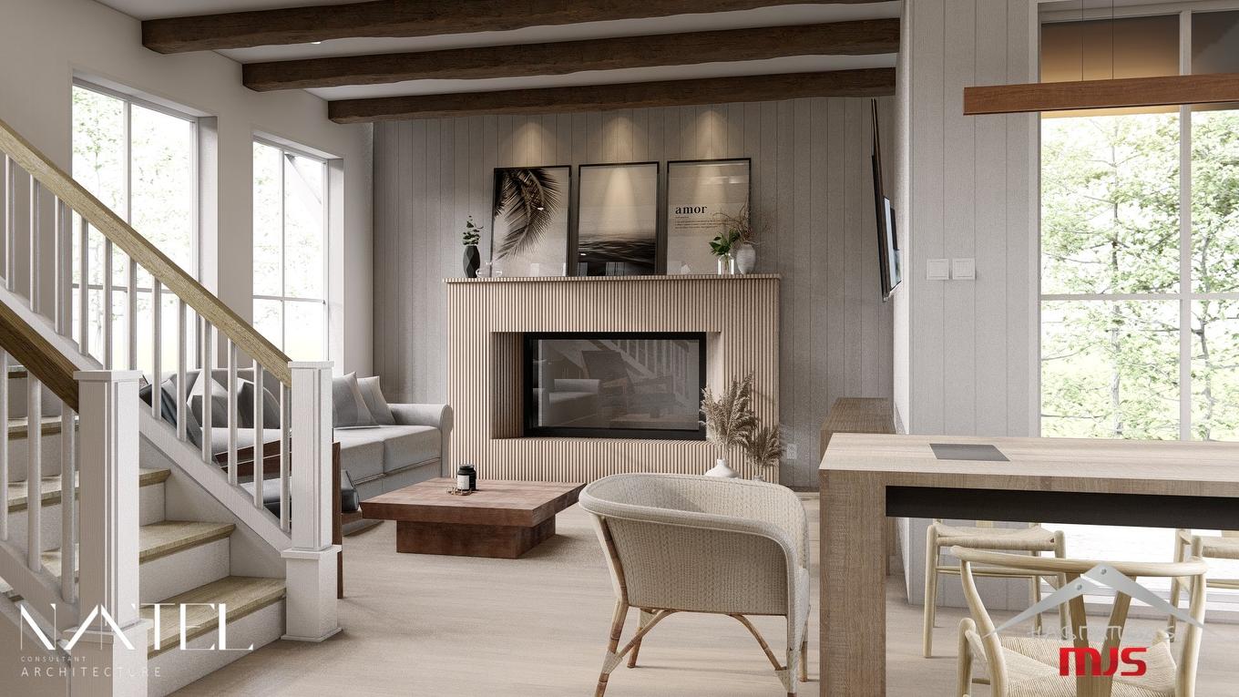 Overall view - Ch. Des Albatros, Piedmont, QC - Indoor With Fireplace