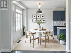 virtually staged breakfast area -