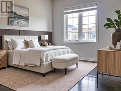 Virtually staged bedroom -