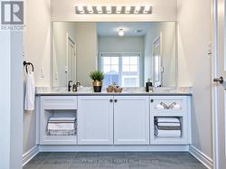 virtually staged bathroom -