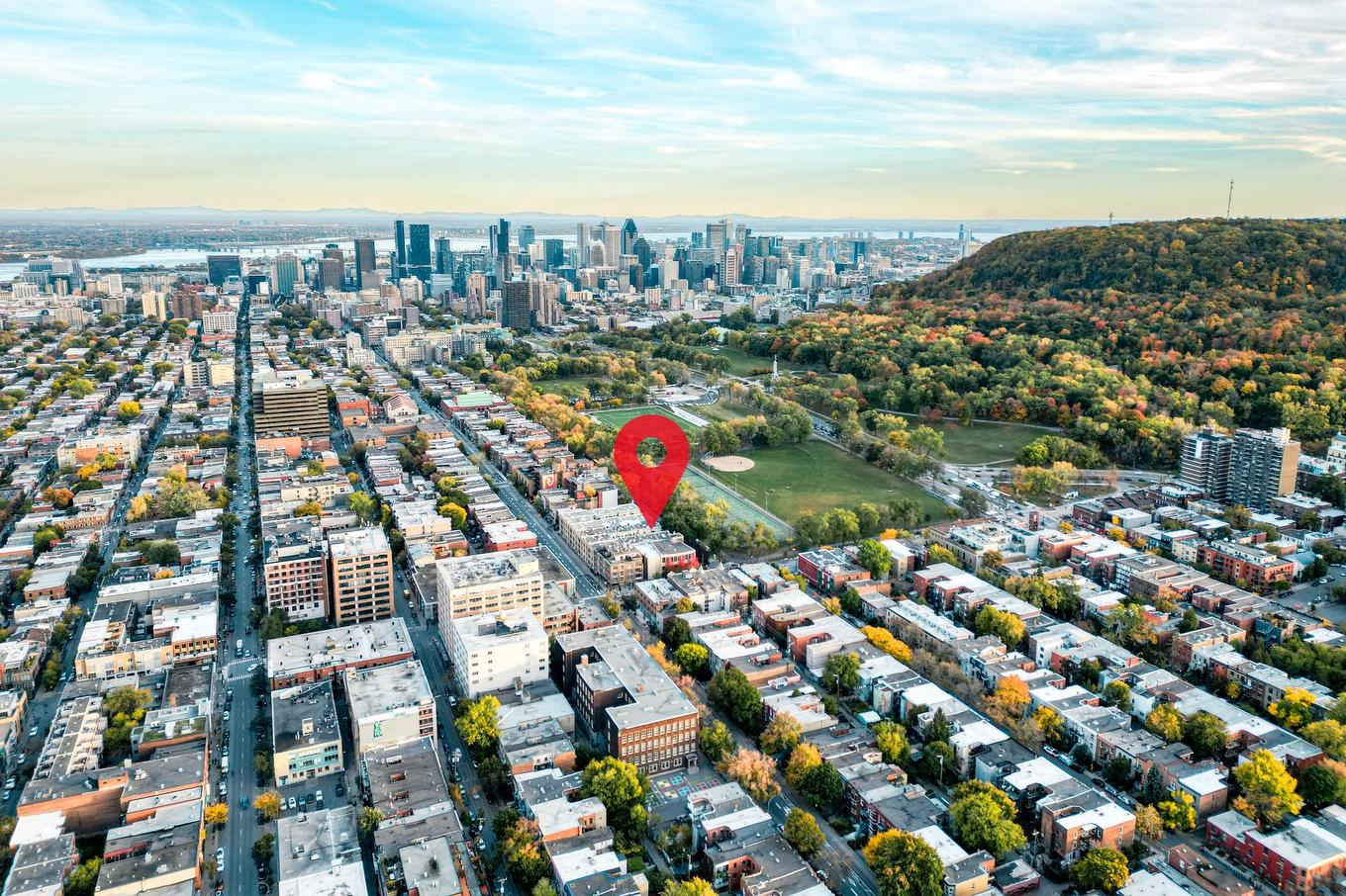 Aerial photo - 5-4485 Av. De L'Esplanade, Montréal (Le Plateau-Mont-Royal), QC - Outdoor With View