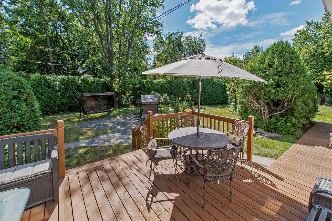 Backyard - 668 Rue Léveillé, Sainte-Thérèse, QC - Outdoor With Deck Patio Veranda